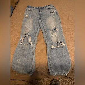 KanCan Light Blue Distressed Boyfriend Jeans